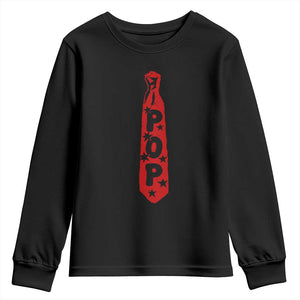 Pop Tie Star Dad Music Lover Fathers Day Youth Sweatshirt TS11 Black Print Your Wear