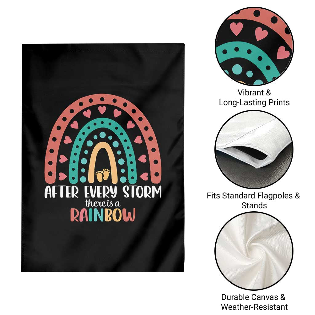 After Every Storm There Is A Rainbow Garden Flag Pregnancy Announcement TS11 Print Your Wear