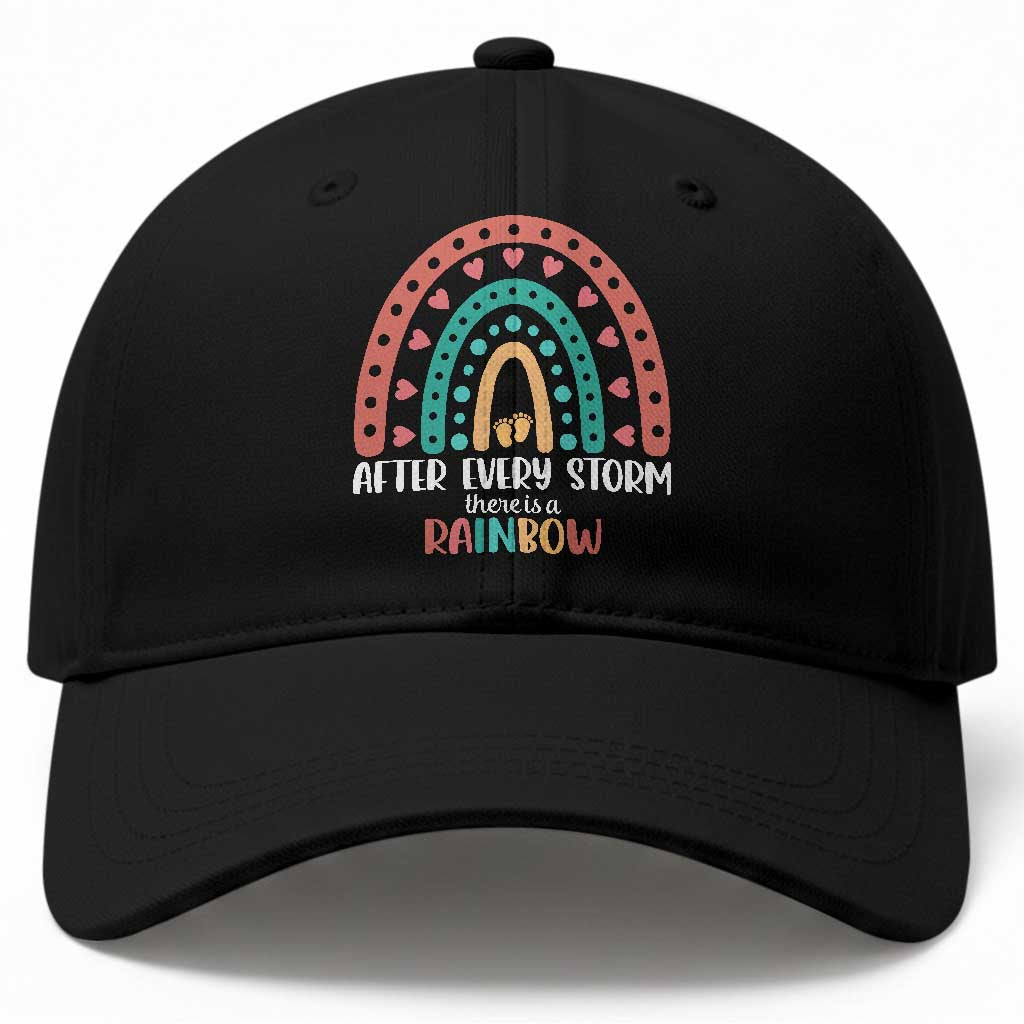 After Every Storm There Is A Rainbow Baseball Cap Pregnancy Announcement TS11 Print Your Wear