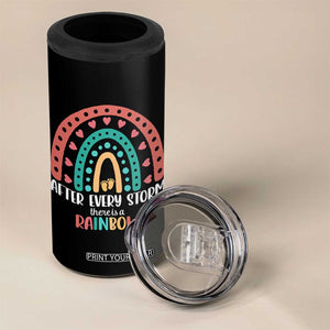After Every Storm There Is A Rainbow 4 in 1 Can Cooler Tumbler Pregnancy Announcement TS11 Print Your Wear