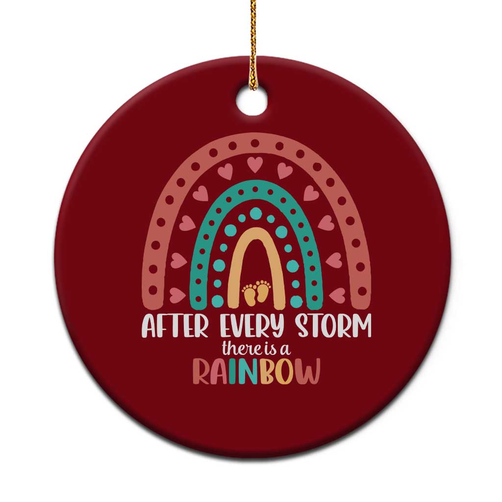 After Every Storm There Is A Rainbow Ceramic Ornament Pregnancy Announcement TS11 1pc Red Print Your Wear