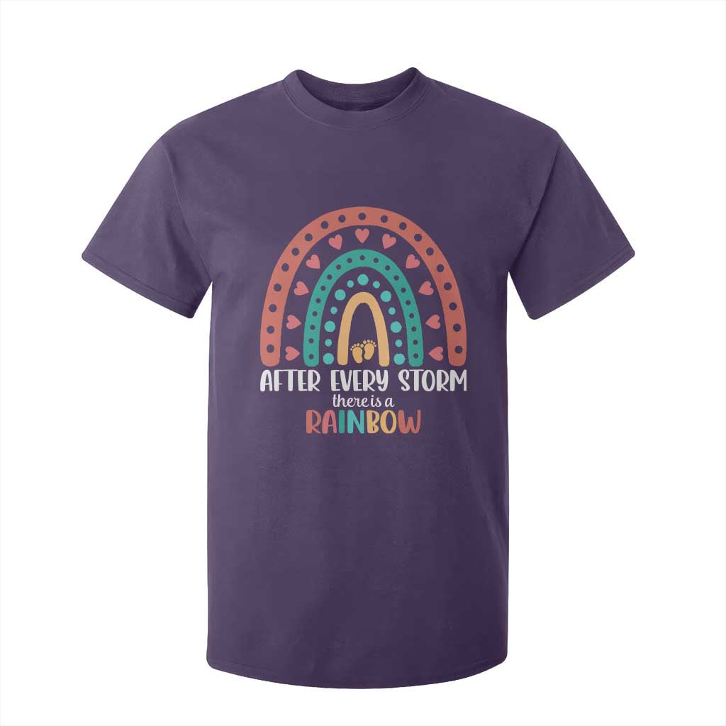 After Every Storm There Is A Rainbow T Shirt For Kid Pregnancy Announcement TS11 Purple Print Your Wear