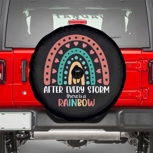 After Every Storm There Is A Rainbow Spare Tire Cover Pregnancy Announcement TS11 Black Print Your Wear