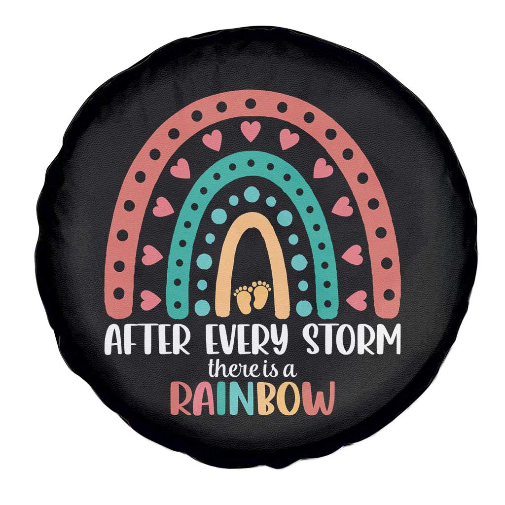 After Every Storm There Is A Rainbow Spare Tire Cover Pregnancy Announcement TS11 Print Your Wear