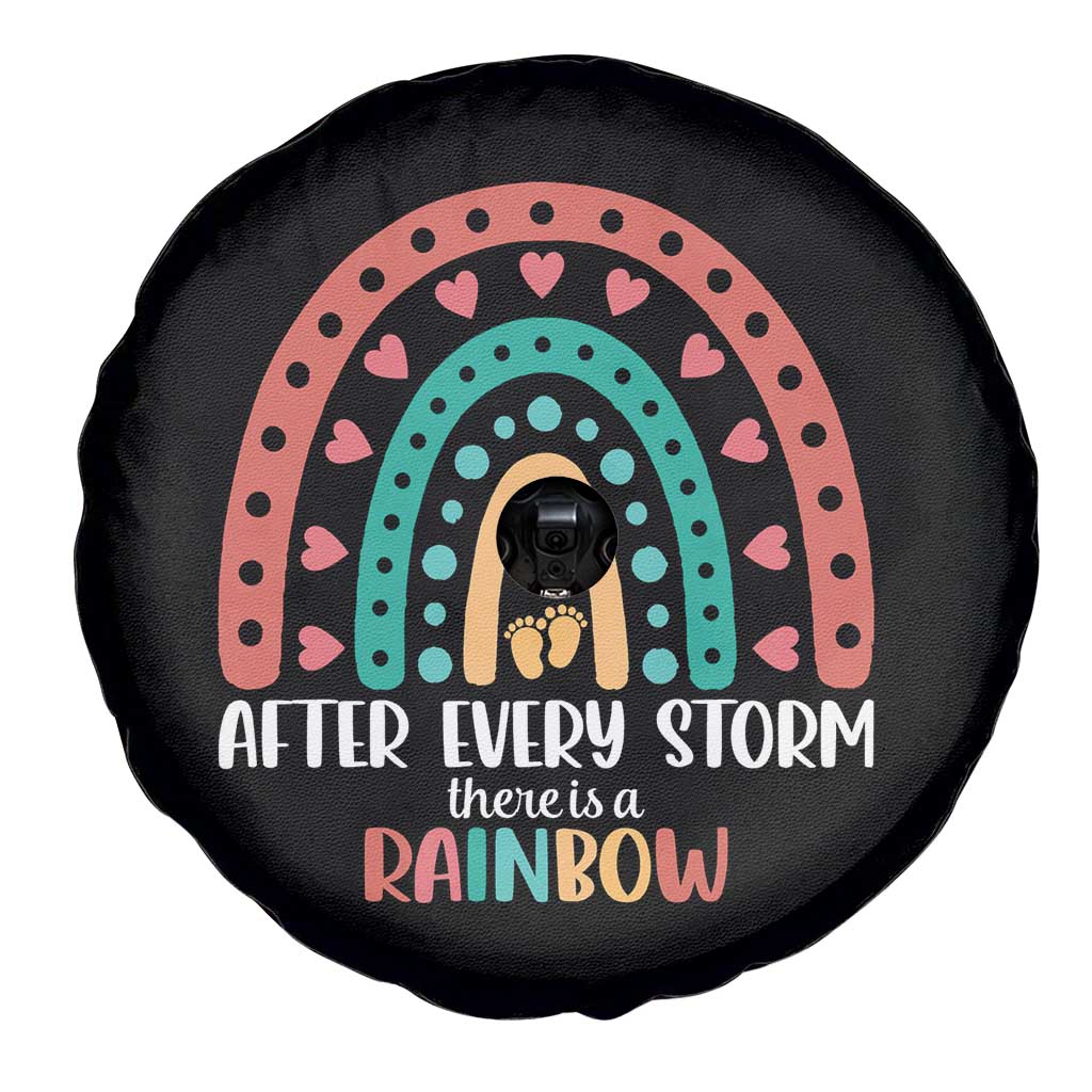 After Every Storm There Is A Rainbow Spare Tire Cover Pregnancy Announcement TS11 Print Your Wear