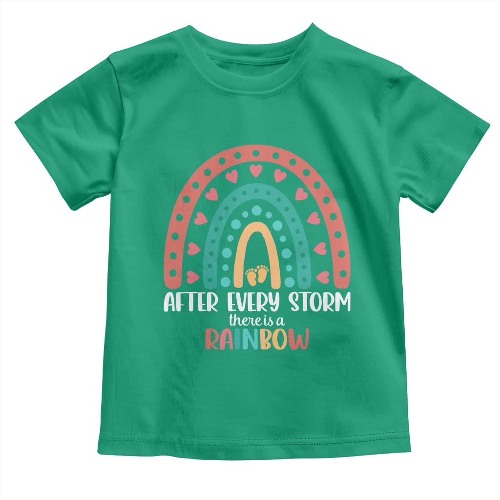 After Every Storm There Is A Rainbow Toddler T Shirt Pregnancy Announcement TS11 Irish Green Print Your Wear