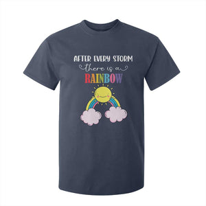 After Every Storm There Is A Rainbow T Shirt For Kid Sentimental Pregnancy Announcement TS11 Navy Print Your Wear