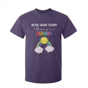 After Every Storm There Is A Rainbow T Shirt For Kid Sentimental Pregnancy Announcement TS11 Purple Print Your Wear