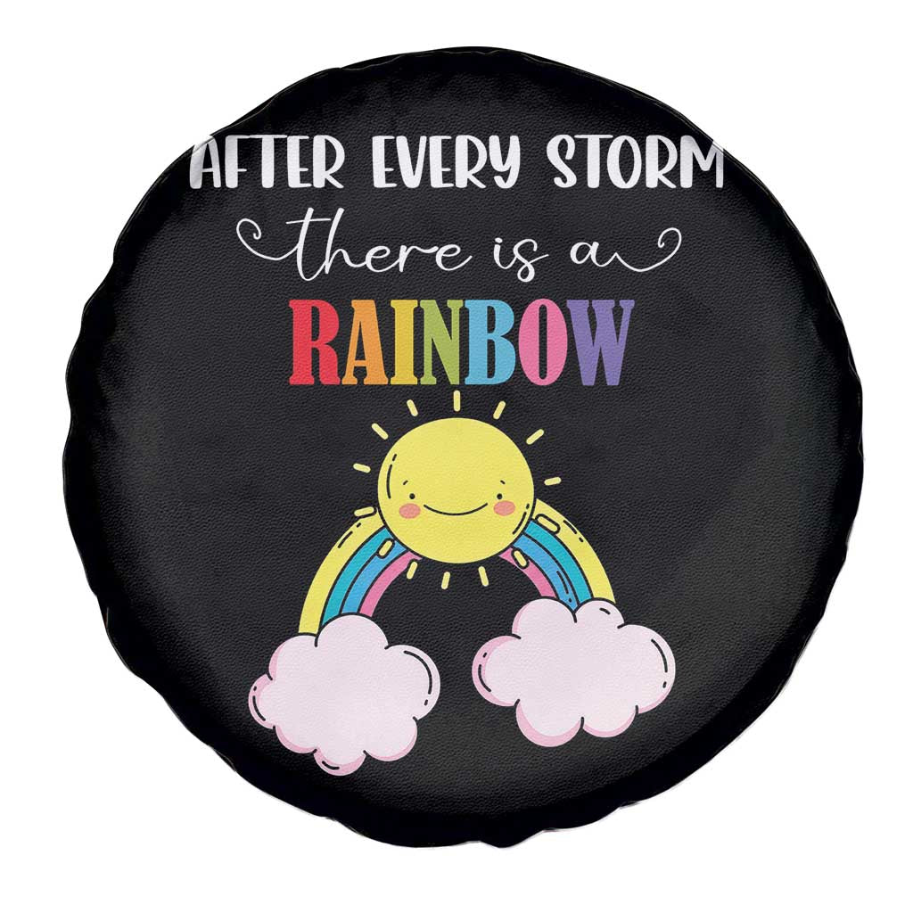 After Every Storm There Is A Rainbow Spare Tire Cover Sentimental Pregnancy Announcement TS11 Print Your Wear