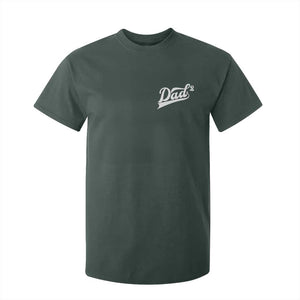 Dad Of Two T Shirt For Kid Funny Daddy Squared Promoted for The Second Time TS11 Dark Forest Green Print Your Wear