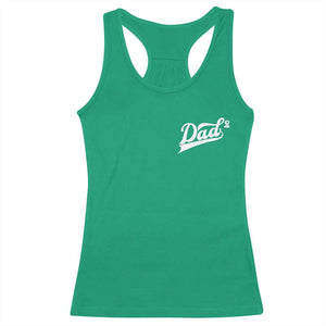 Dad Of Two Racerback Tank Top Funny Daddy Squared Promoted for The Second Time TS11 Irish Green Print Your Wear