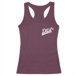 Dad Of Two Racerback Tank Top Funny Daddy Squared Promoted for The Second Time TS11 Maroon Print Your Wear