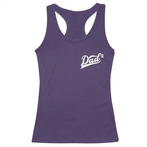 Dad Of Two Racerback Tank Top Funny Daddy Squared Promoted for The Second Time TS11 Purple Print Your Wear