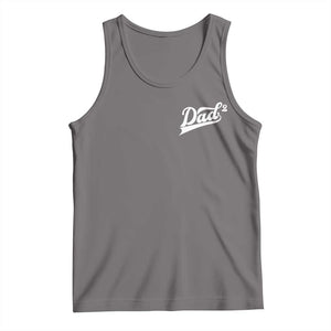 Dad Of Two Tank Top Funny Daddy Squared Promoted for The Second Time TS11 Deep Heather Print Your Wear