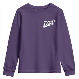 Dad Of Two Youth Sweatshirt Funny Daddy Squared Promoted for The Second Time TS11 Purple Print Your Wear
