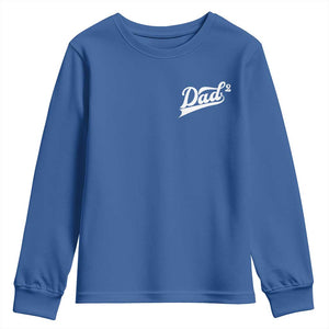 Dad Of Two Youth Sweatshirt Funny Daddy Squared Promoted for The Second Time TS11 Royal Blue Print Your Wear