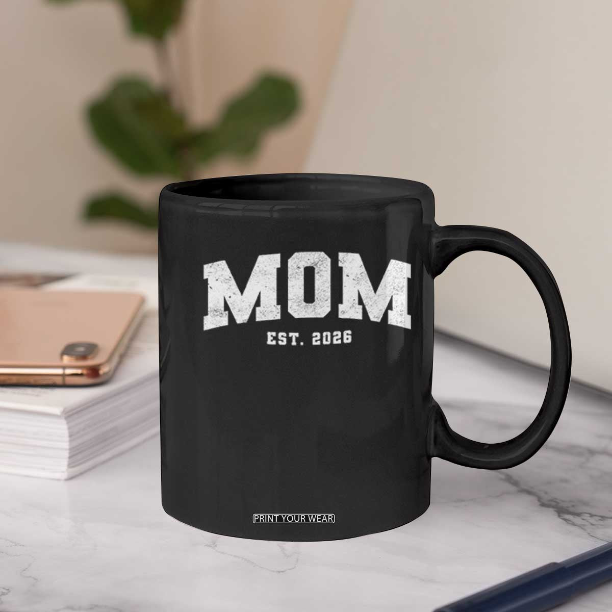 Mom Est 2026 Coffee Mug Promoted To Mommy Mother's Day TS11 Print Your Wear
