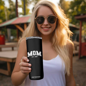 Mom Est 2026 Skinny Tumbler Promoted To Mommy Mother's Day TS11 Print Your Wear