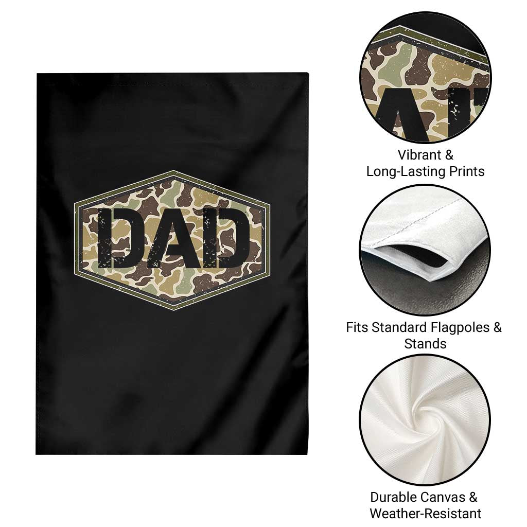Dad Retro Old Camo Hunting Daddy Fathers Day Garden Flag Dad Retro Old Camo Hunting Daddy Fathers Day TS11 Print Your Wear