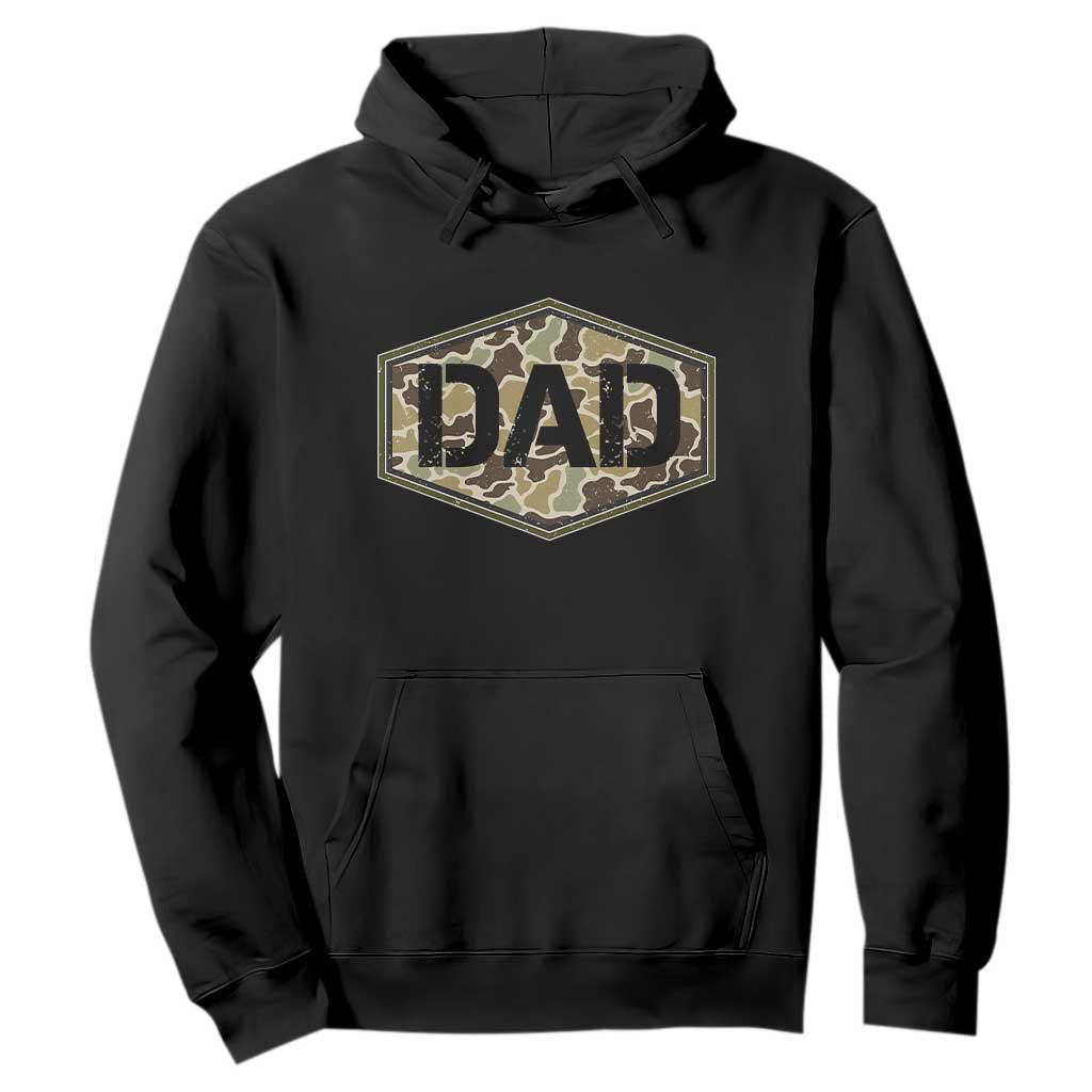 Dad Retro Old Camo Hunting Daddy Fathers Day Hoodie Dad Retro Old Camo Hunting Daddy Fathers Day TS11 Black Print Your Wear