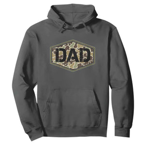 Dad Retro Old Camo Hunting Daddy Fathers Day Hoodie Dad Retro Old Camo Hunting Daddy Fathers Day TS11 Dark Heather Print Your Wear