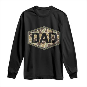Dad Retro Old Camo Hunting Daddy Fathers Day Long Sleeve Shirt Dad Retro Old Camo Hunting Daddy Fathers Day TS11 Black Print Your Wear