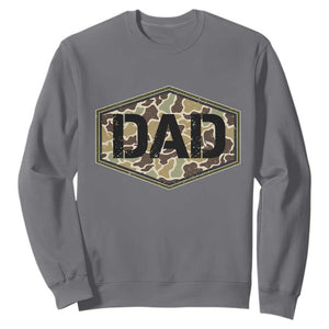 Dad Retro Old Camo Hunting Daddy Fathers Day Sweatshirt Dad Retro Old Camo Hunting Daddy Fathers Day TS11 Charcoal Print Your Wear