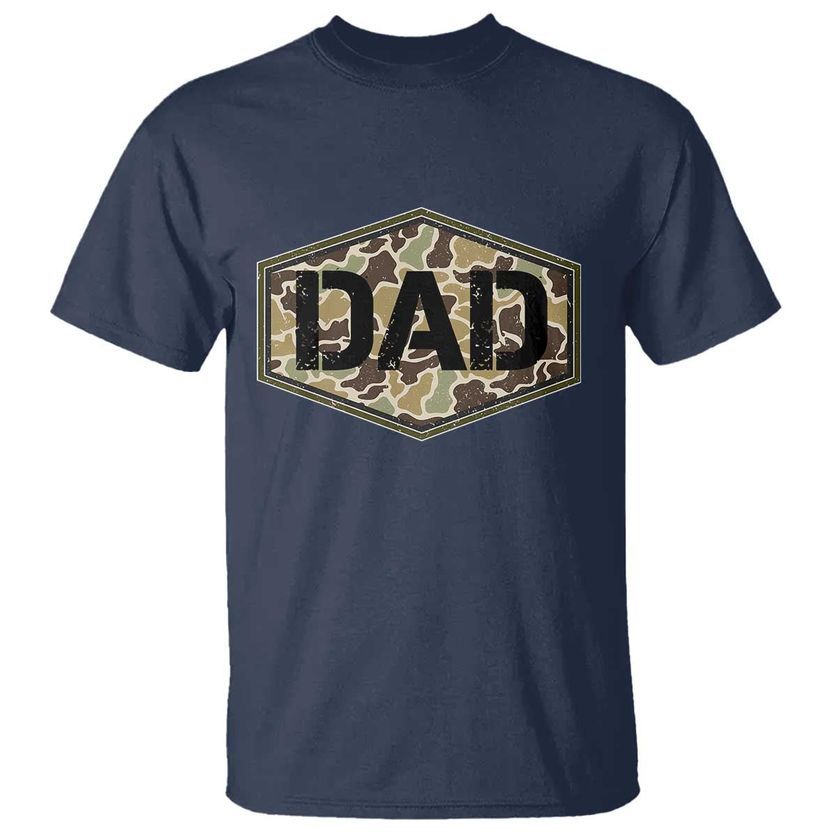 Dad Retro Old Camo Hunting Daddy Fathers Day T Shirt Dad Retro Old Camo Hunting Daddy Fathers Day TS11 Navy Print Your Wear