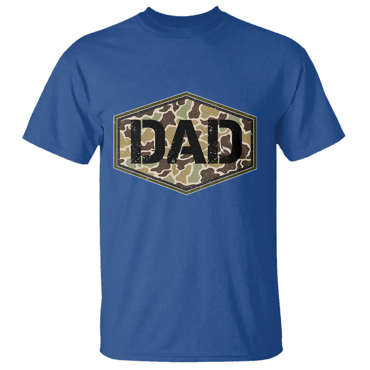 Dad Retro Old Camo Hunting Daddy Fathers Day T Shirt Dad Retro Old Camo Hunting Daddy Fathers Day TS11 Royal Blue Print Your Wear