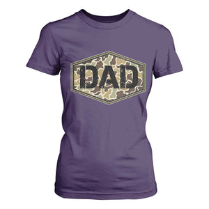 Dad Retro Old Camo Hunting Daddy Fathers Day T Shirt For Women Dad Retro Old Camo Hunting Daddy Fathers Day TS11 Purple Print Your Wear
