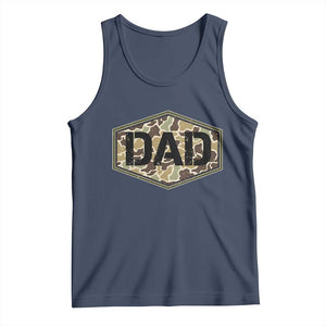 Dad Retro Old Camo Hunting Daddy Fathers Day Tank Top Dad Retro Old Camo Hunting Daddy Fathers Day TS11 Navy Print Your Wear