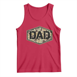 Dad Retro Old Camo Hunting Daddy Fathers Day Tank Top Dad Retro Old Camo Hunting Daddy Fathers Day TS11 Red Print Your Wear
