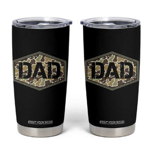Dad Retro Old Camo Hunting Daddy Fathers Day Tumbler Cup Dad Retro Old Camo Hunting Daddy Fathers Day TS11 Black Print Your Wear