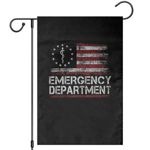 ER Nurse Emegency Department Garden Flag Vintage American Flag Healthcare Nursing TS11 Black Print Your Wear