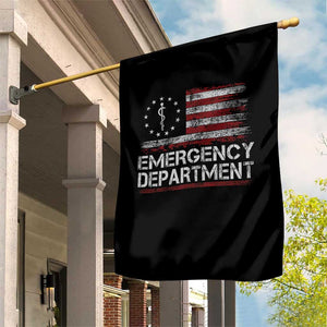 ER Nurse Emegency Department Garden Flag Vintage American Flag Healthcare Nursing TS11 Print Your Wear