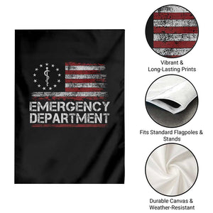 ER Nurse Emegency Department Garden Flag Vintage American Flag Healthcare Nursing TS11 Print Your Wear