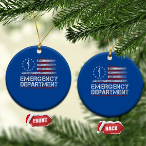 ER Nurse Emegency Department Ceramic Ornament Vintage American Flag Healthcare Nursing TS11 1pc Blue Print Your Wear