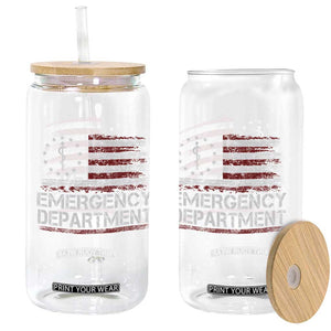 ER Nurse Emegency Department Glass Can Vintage American Flag Healthcare Nursing TS11 Print Your Wear