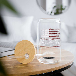 ER Nurse Emegency Department Glass Can Vintage American Flag Healthcare Nursing TS11 Print Your Wear