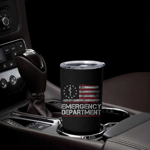 ER Nurse Emegency Department Tumbler Cup Vintage American Flag Healthcare Nursing TS11 Print Your Wear