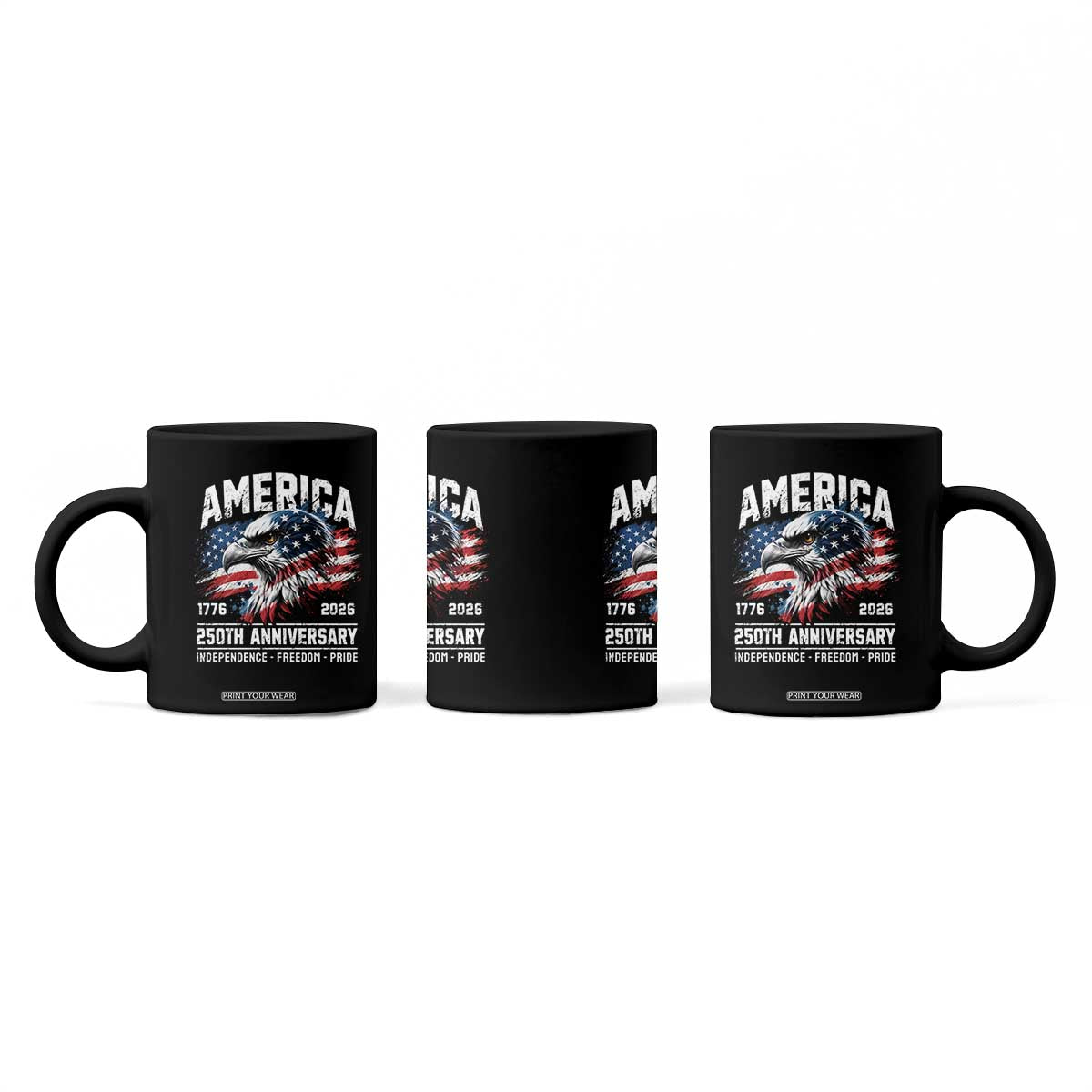 America 250th Anniversary Coffee Mug USA Patriotic Eagle 1776 2026 Independence Freedom Pride TS11 Print Your Wear