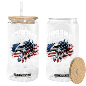 America 250th Anniversary Glass Can USA Patriotic Eagle 1776 2026 Independence Freedom Pride TS11 Print Your Wear