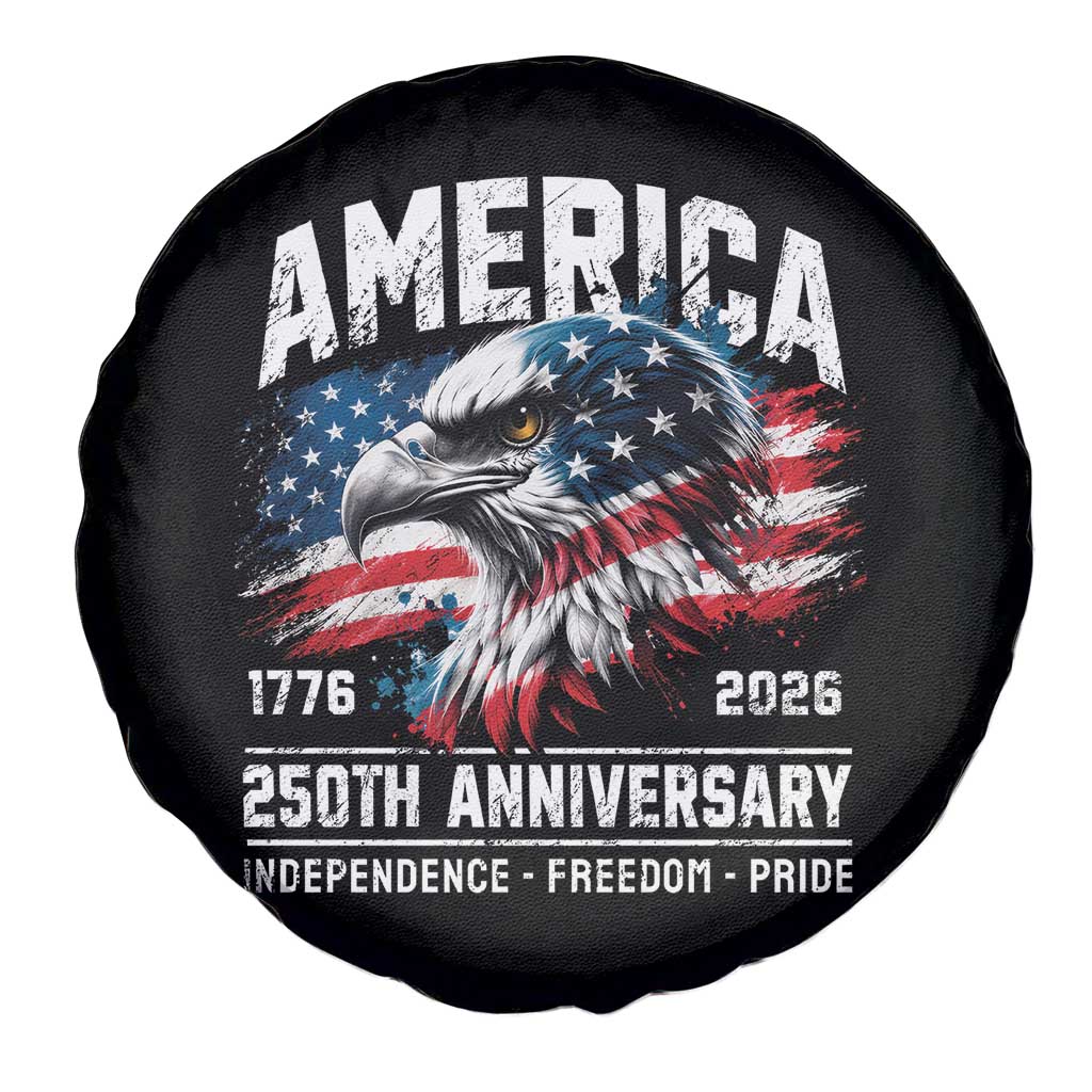 America 250th Anniversary Spare Tire Cover USA Patriotic Eagle 1776 2026 Independence Freedom Pride TS11 Print Your Wear