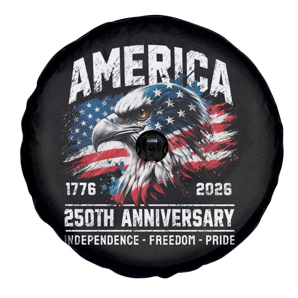 America 250th Anniversary Spare Tire Cover USA Patriotic Eagle 1776 2026 Independence Freedom Pride TS11 Print Your Wear