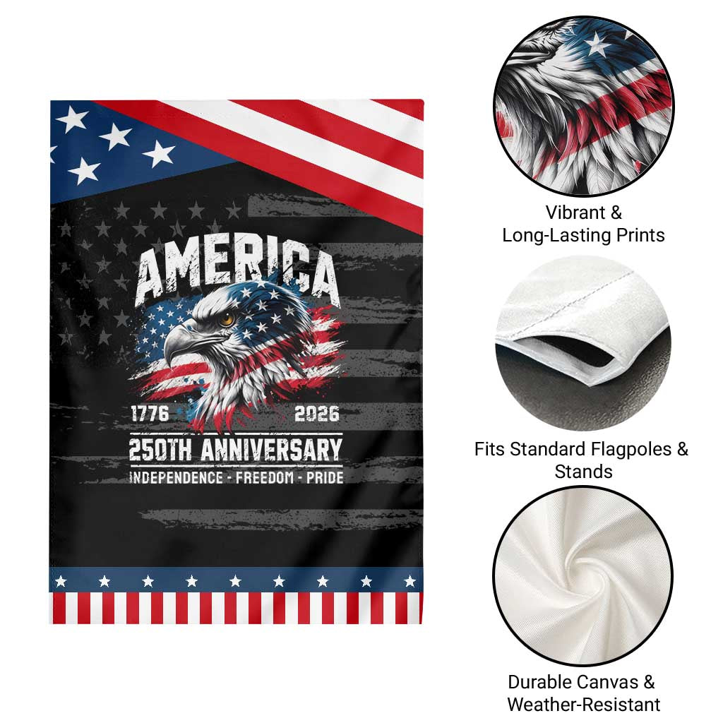 America 250th Anniversary Patriotic Garden Flag USA Eagle 1776 2026 Independence Freedom Pride TS11 Print Your Wear