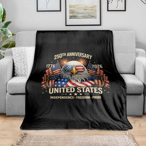 250 Anniversary USA 250th American 250 Years 4th July 2026 Throw Blanket TS11 Print Your Wear