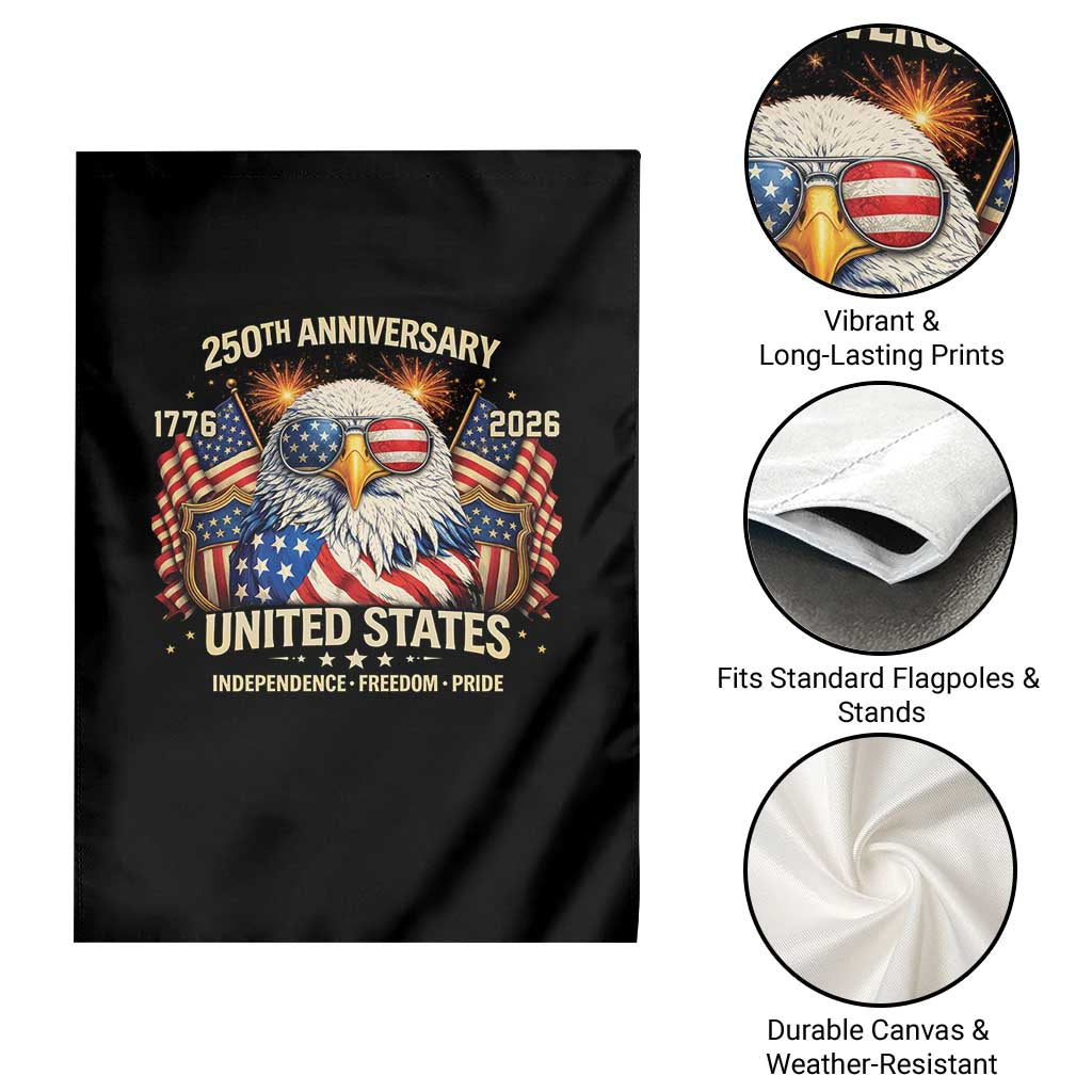 250 Anniversary USA 250th American 250 Years 4th July 2026 Garden Flag TS11 Print Your Wear