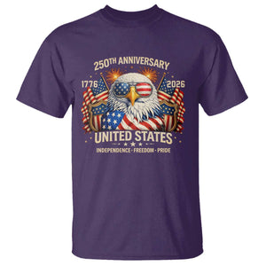 250 Anniversary USA 250th American 250 Years 4th July 2026 T Shirt TS11 Purple Print Your Wear