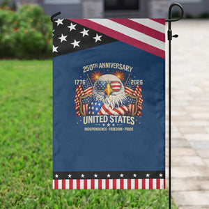 250 Anniversary USA 250th American 250 Years 4th July 2026 Patriotic Garden Flag TS11 Classic Blue Black Print Your Wear