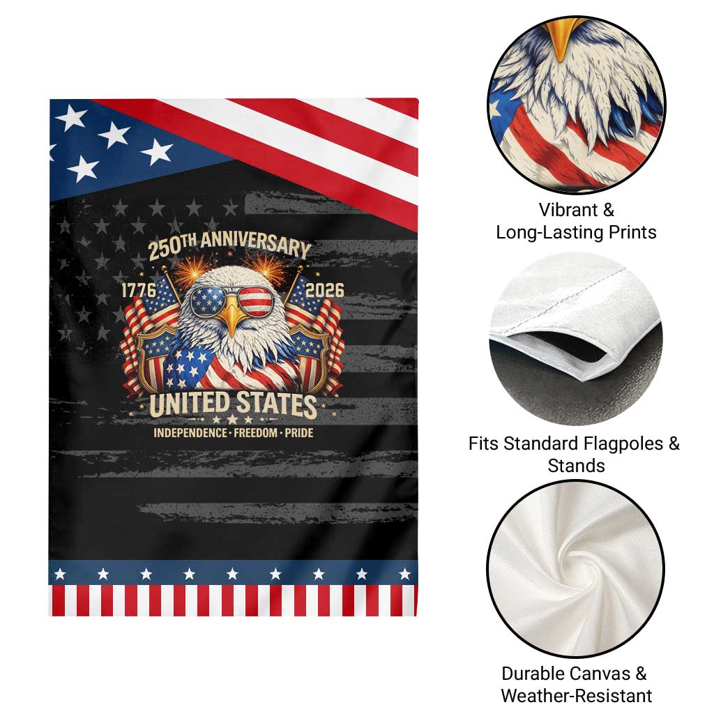250 Anniversary USA 250th American 250 Years 4th July 2026 Patriotic Garden Flag TS11 Print Your Wear